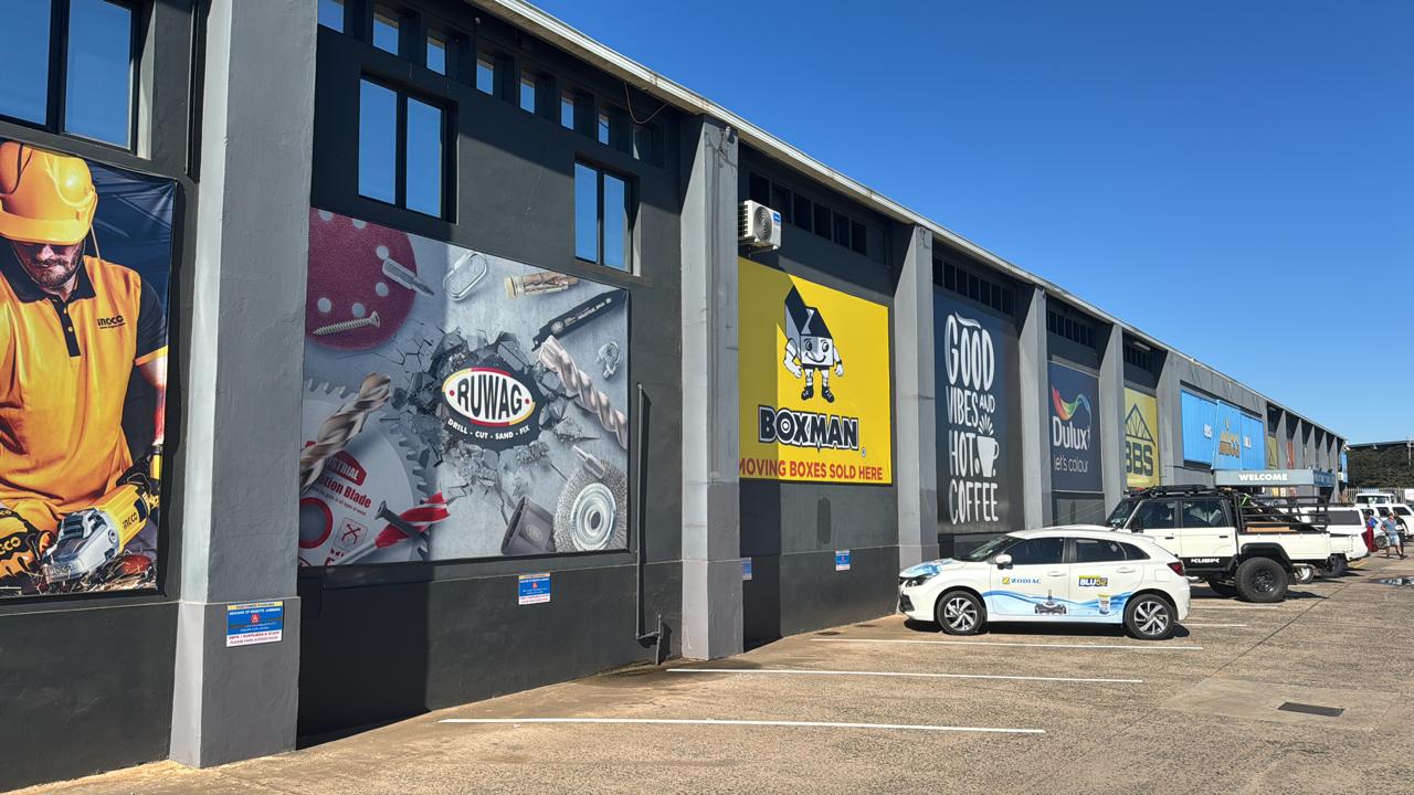 The Boxman signboard on the front of the Mica store at Ballito Business Park